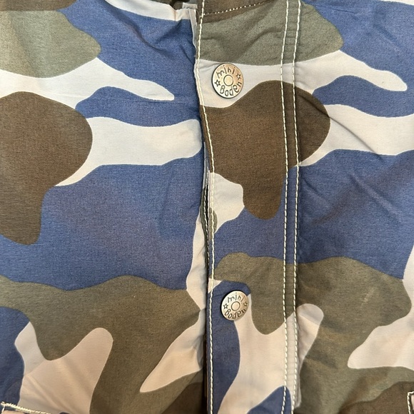 Mini Biden hooded camo print coat SZ 5-6 Y - Picture 4 of 8
